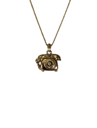 Telephone Pendant Necklace