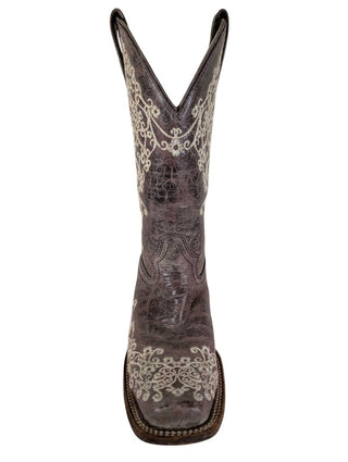 Crater Bone Embroidery Square Toe A2663 MSRP: $229