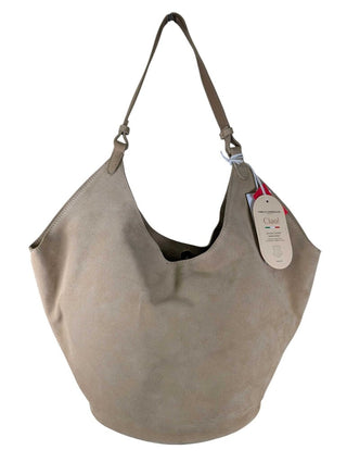 NWT Bucket Bag Toted Italian Suede w/ pouch