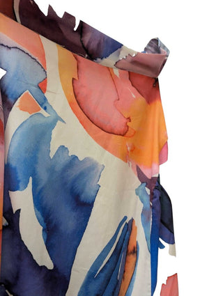 ASL Printed Halter Midi Watercolor Print