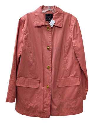 Long Sleeve Beltless Trench w/ Gold Turn Lock Buttons