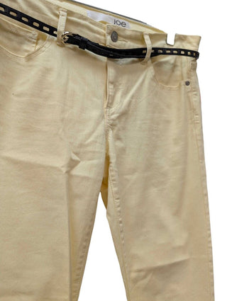 Slim Straight Leg Ankle Zip w/ Belt