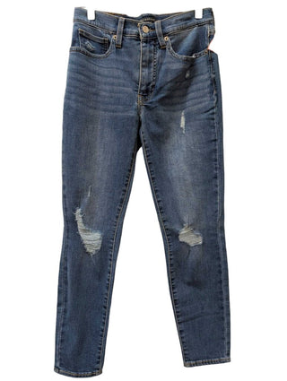 Straight Leg Ankle Distressed Denim