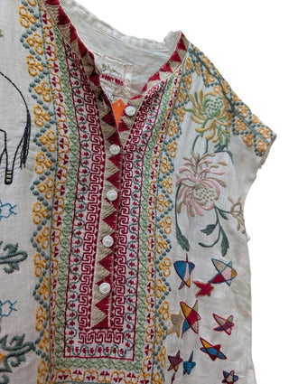 Embroidered Midi