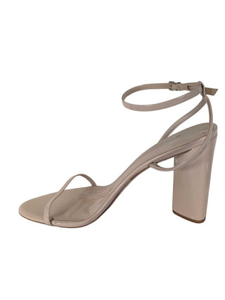 Chunky Heel Skinny Toe And Ankle Straps