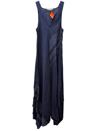 Sleeveless Handkerchief Hem 100% Irish Linen Midi