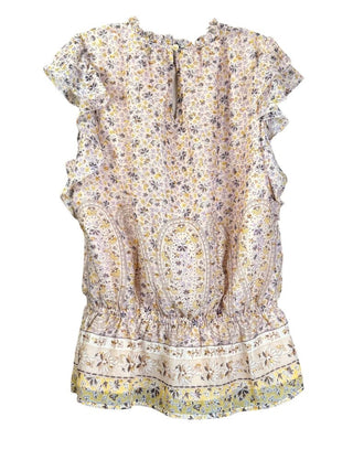 Print Short Sleeve Blouse