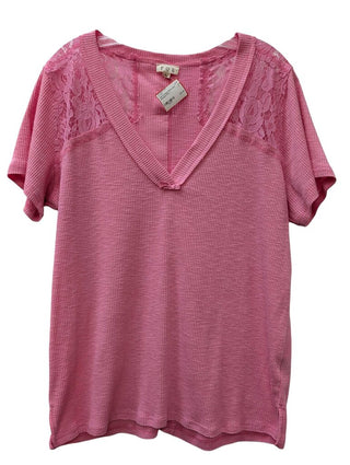 Short Sleeve Lace Shoulders