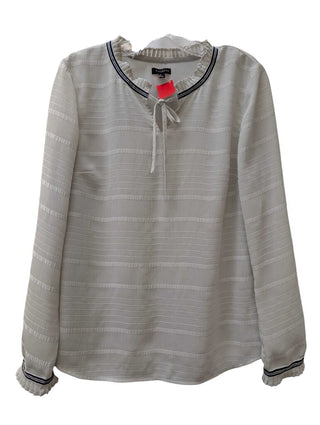 Long Sleeve Contrast Stripe Navy Trim