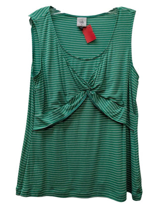 V Neck Tie at Chest Striped