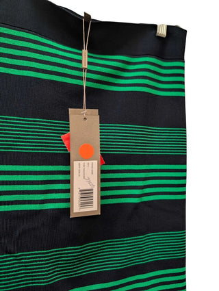 NWT Body Con Above Knee Striped Pencil Skirt MSRP $295