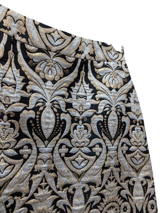 Madison Ave Mini Metallic Brocade Skirt