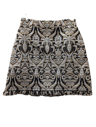 Madison Ave Mini Metallic Brocade Skirt