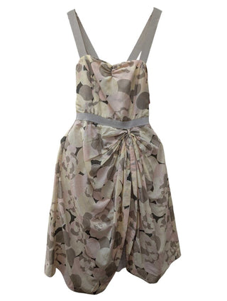Watercolor Print Sleeveless Dress