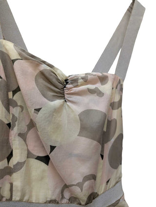 Watercolor Print Sleeveless Dress
