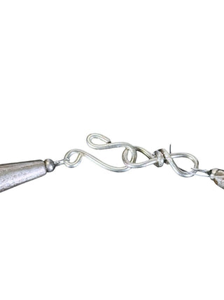 Lepidolite Sterling Oxy Bead Necklace