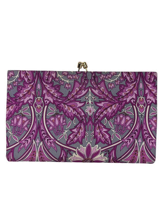 Kiss Lock Clutch Paisley Print