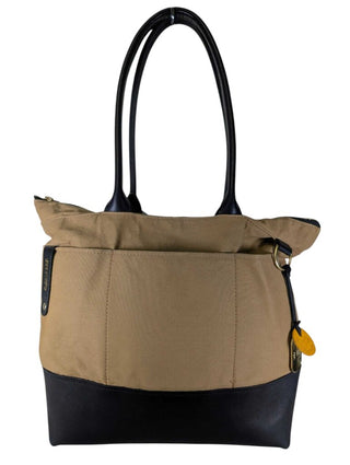 Harriet Tote Bag Tan Nylon + Brown Leather
