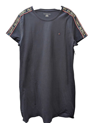 Short Sleeve T Shirt Dress Brand Shoulder Detail