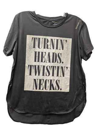 Short Sleeve Graphic Tee Metallic Sheen