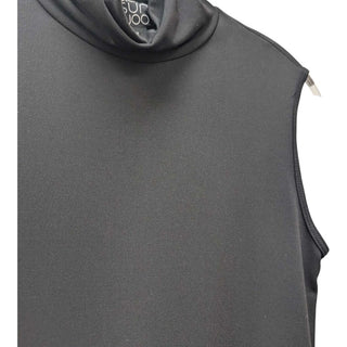 Sleeveless Turtleneck Midi Sheath