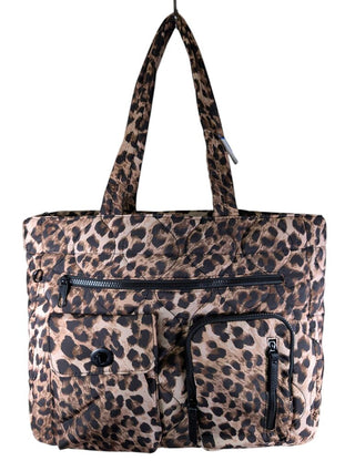Leopard Quilted Tote