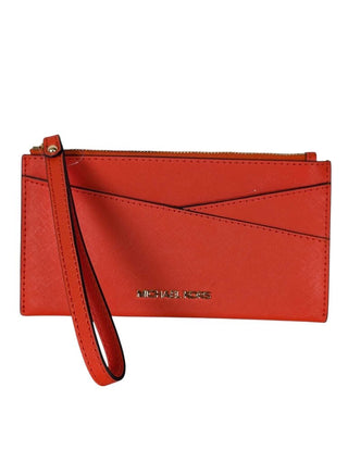 Saffiano Leather Medium Jet Set Crossover Wristlet Wallet