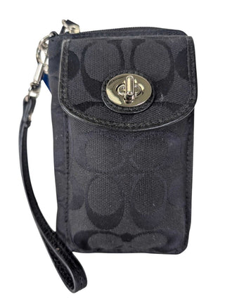 Signature Canvas Wristlet Phone Wallet Pouch