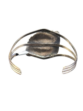 Sterling Coral Turquoise Cuff