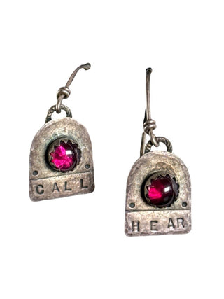 Sterling Garnet Earrings