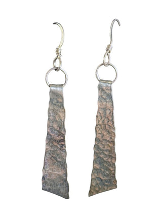 Sterling Hammered Earrings