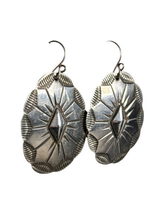Sterling Concho Earrings