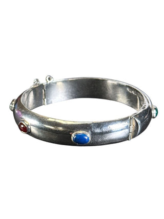Taxco Mexican Silver Hinged Bangle