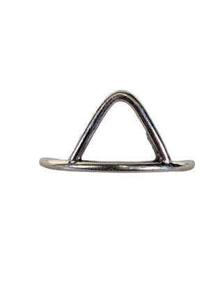 Sterling Triangle Ring