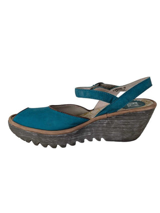 Yora Wedge Peep Toe Sandal Sz 40