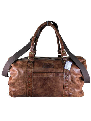 Milano Distressed Leather Weekender Bag