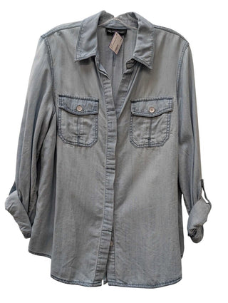 Denim Button Front