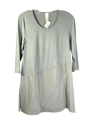 Knit top sheer bottom