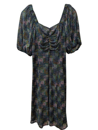 Print Short Sleeve Midi