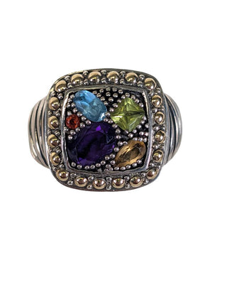 Sterling 18K Gemstone Ring