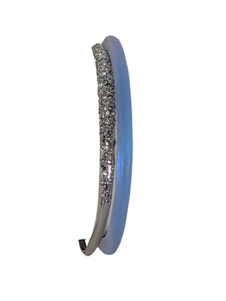 Set of Two Bangles one Lucite one with Crysrtals Retail $175