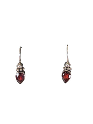 Sterling Garnet Earrings