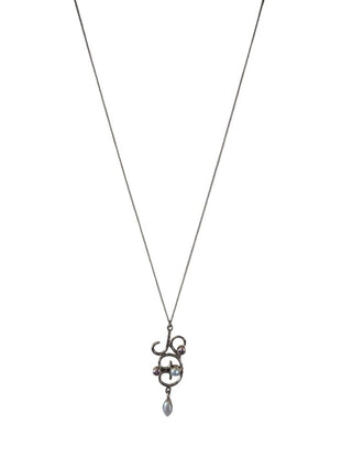 Sterling Pearl Pendant Necklace