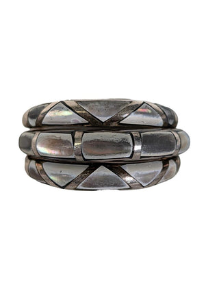 Sterling Shell Inlay Ring