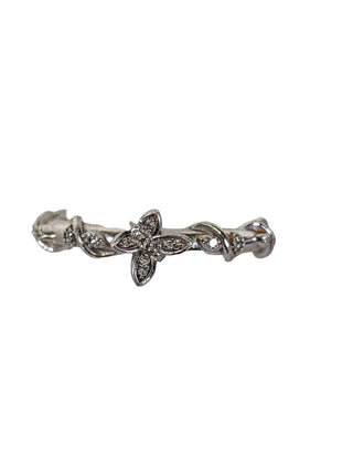 Sterling Diamond Butterfly Ring