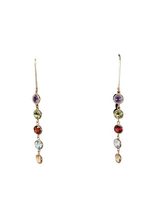 14k Gemstone Dangle Earrings