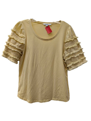 Short Puff Crochet Sleeves Tee