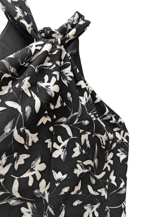 NWT Twist Halter Neck Abstract Paint Slash