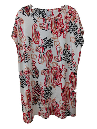 Short Sleeve Abstract Paisley