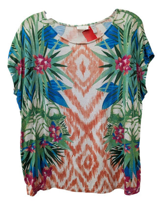 Short Sleeve Tropical Print